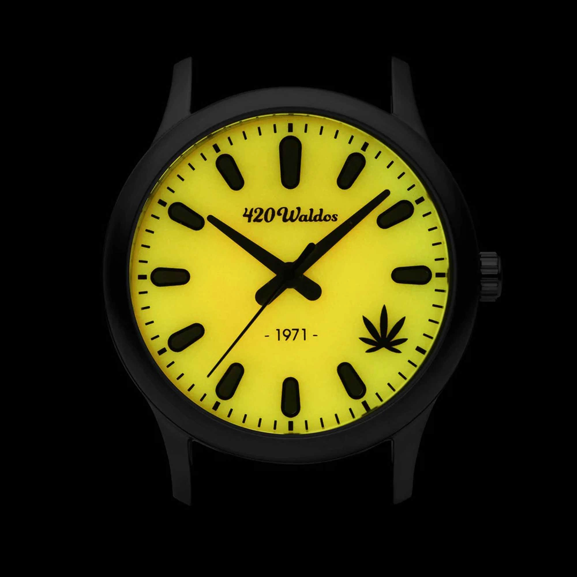 420Waldos Women's Quartz Watch - Mary Jane Soft Orange Genuine Leather Strap | W2014