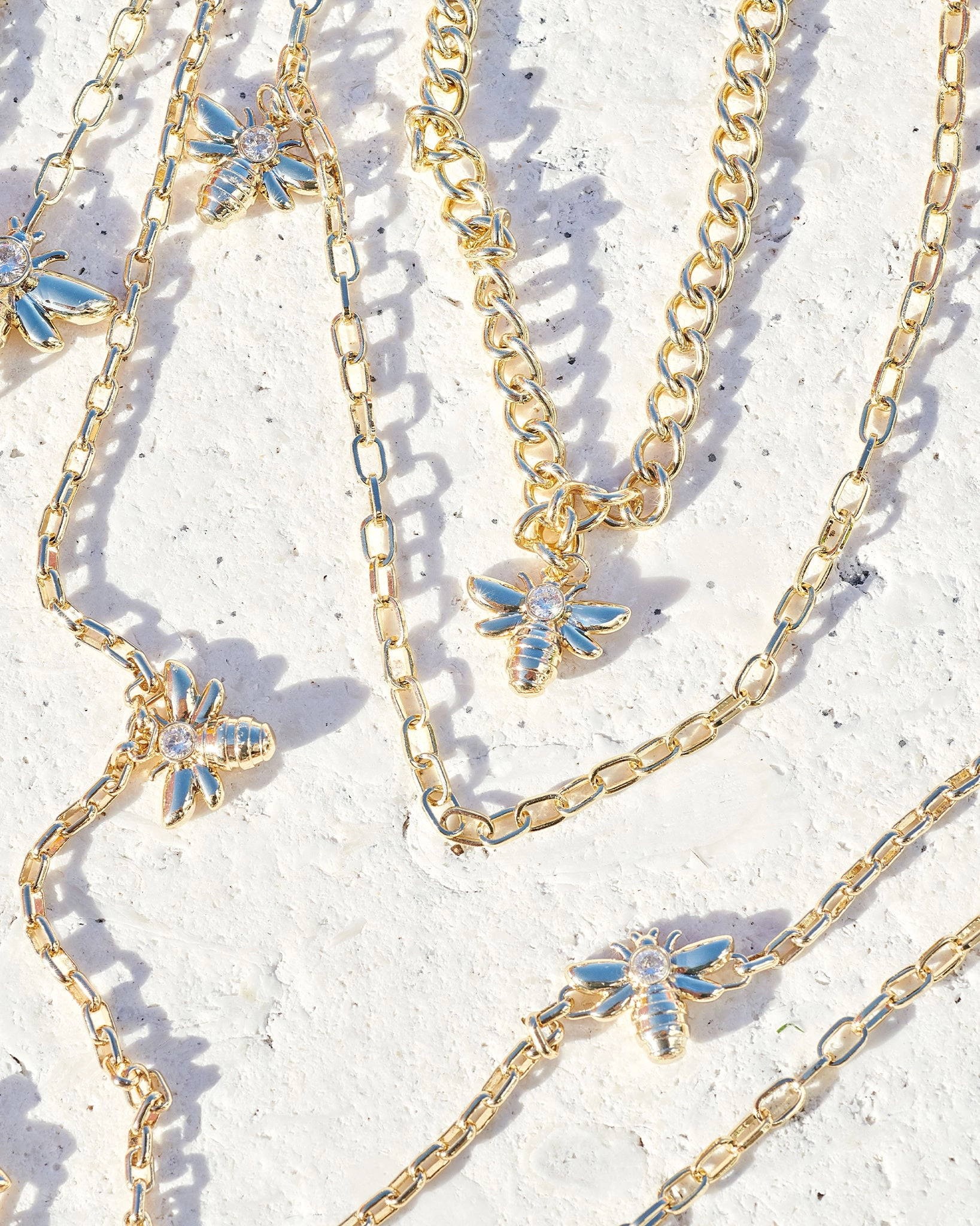 Angie Layered Bee Necklace