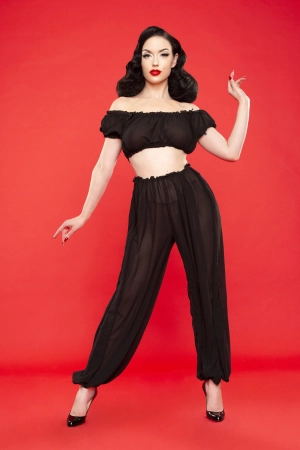 Bettie Page Retro Lounge Top