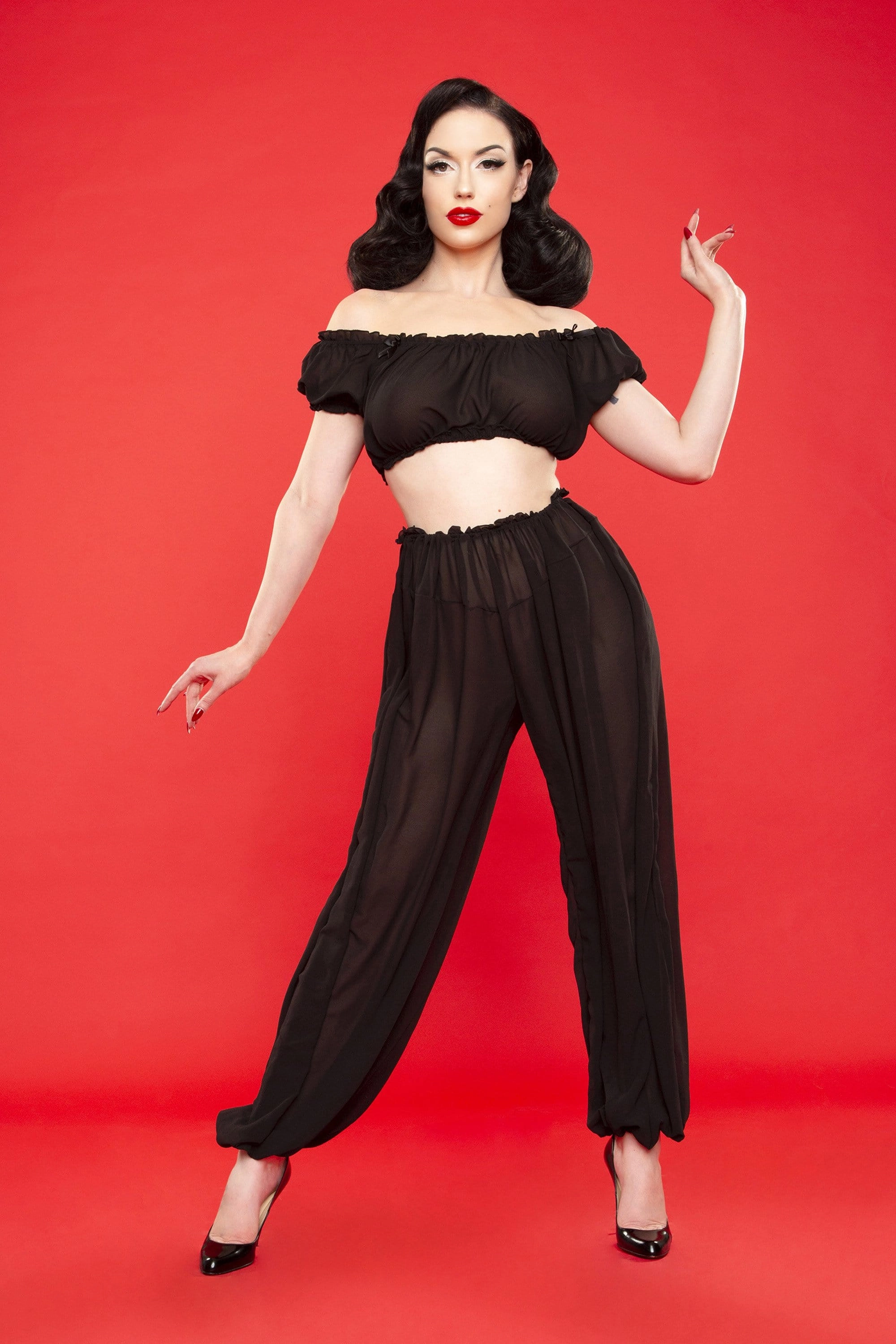Bettie Page Retro Lounge Top