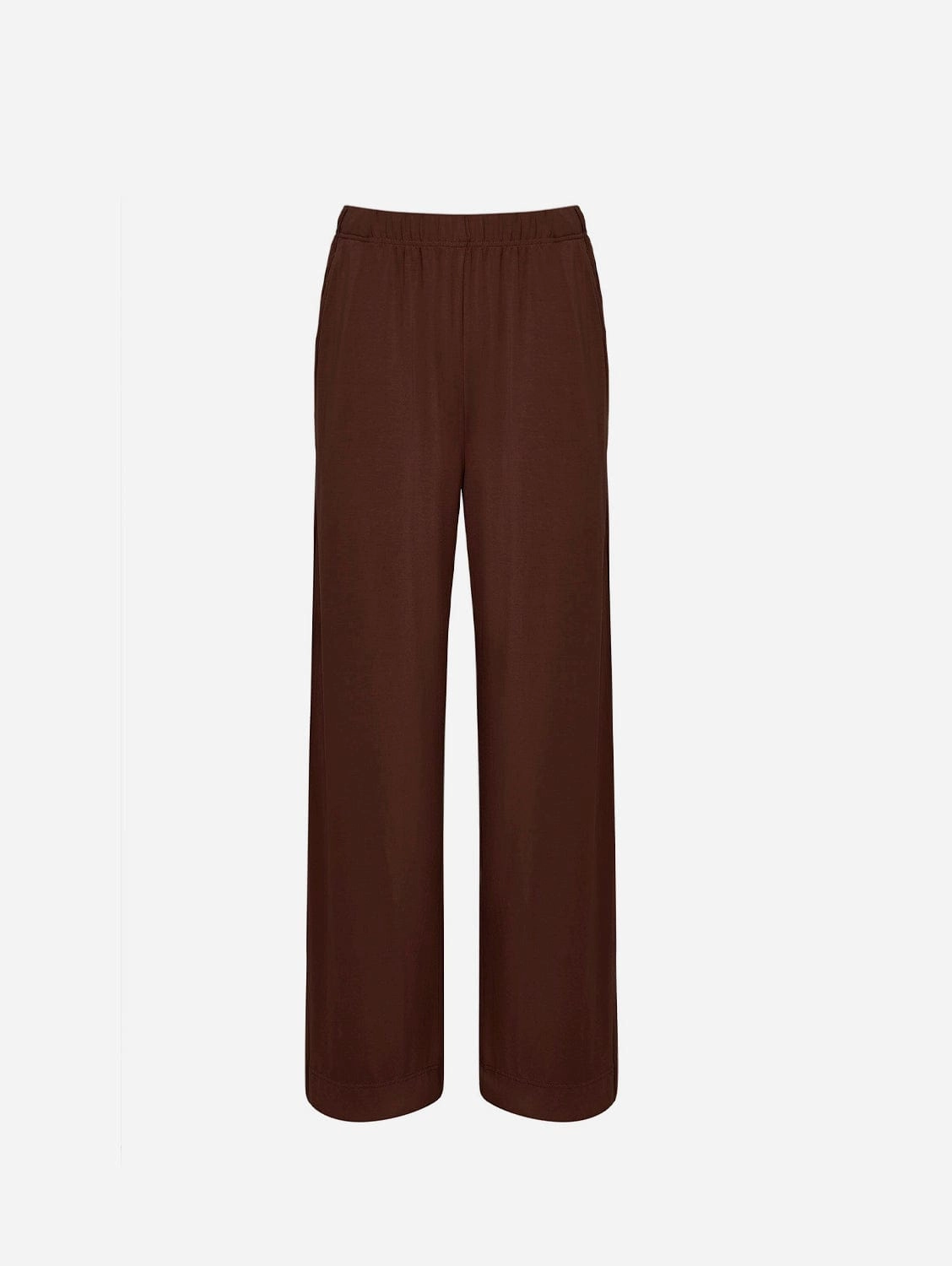 Binita Women's Modal Jersey Trousers | Chocolate
