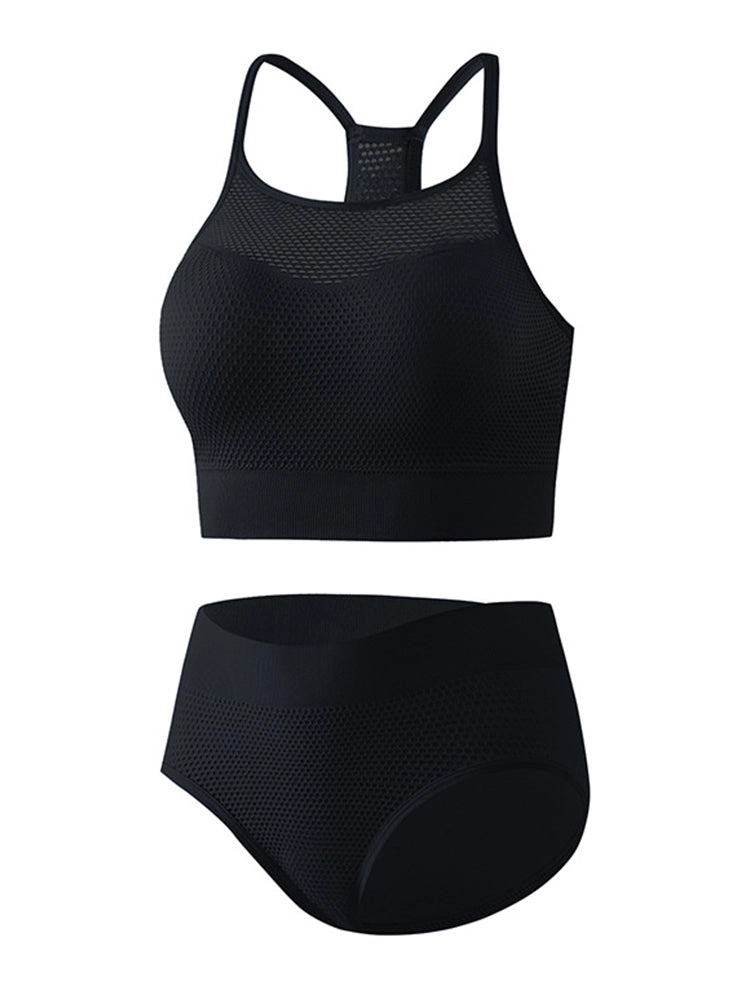 Breathable Mesh Seamless Sports Bra