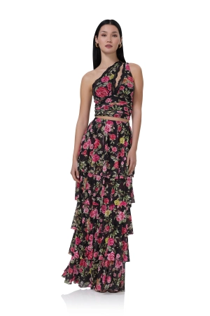 Delany Top - Wallpaper Rose