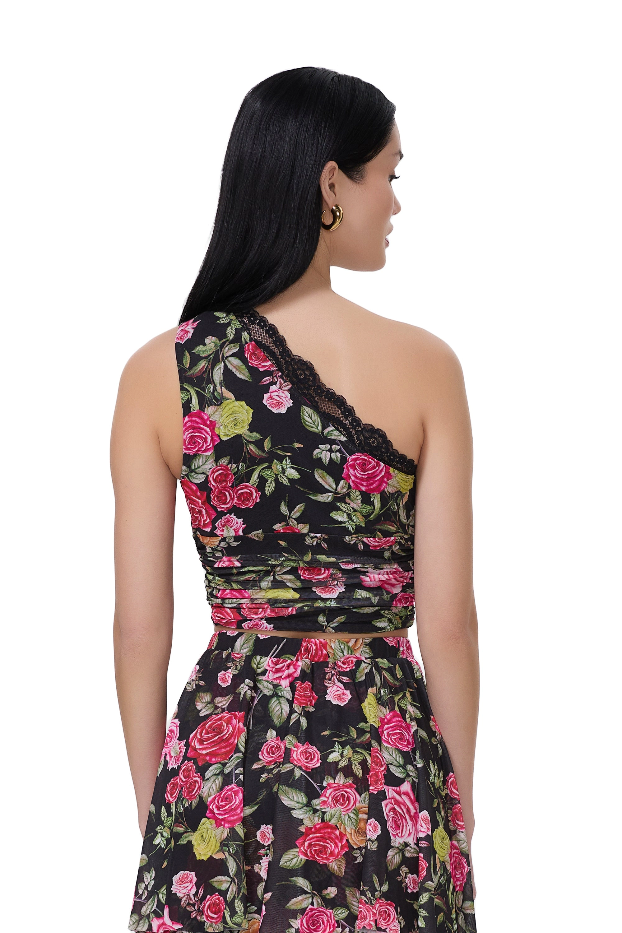 Delany Top - Wallpaper Rose
