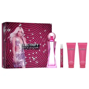Electrify by Paris Hilton 100ml EDP 4 Piece Gift Set