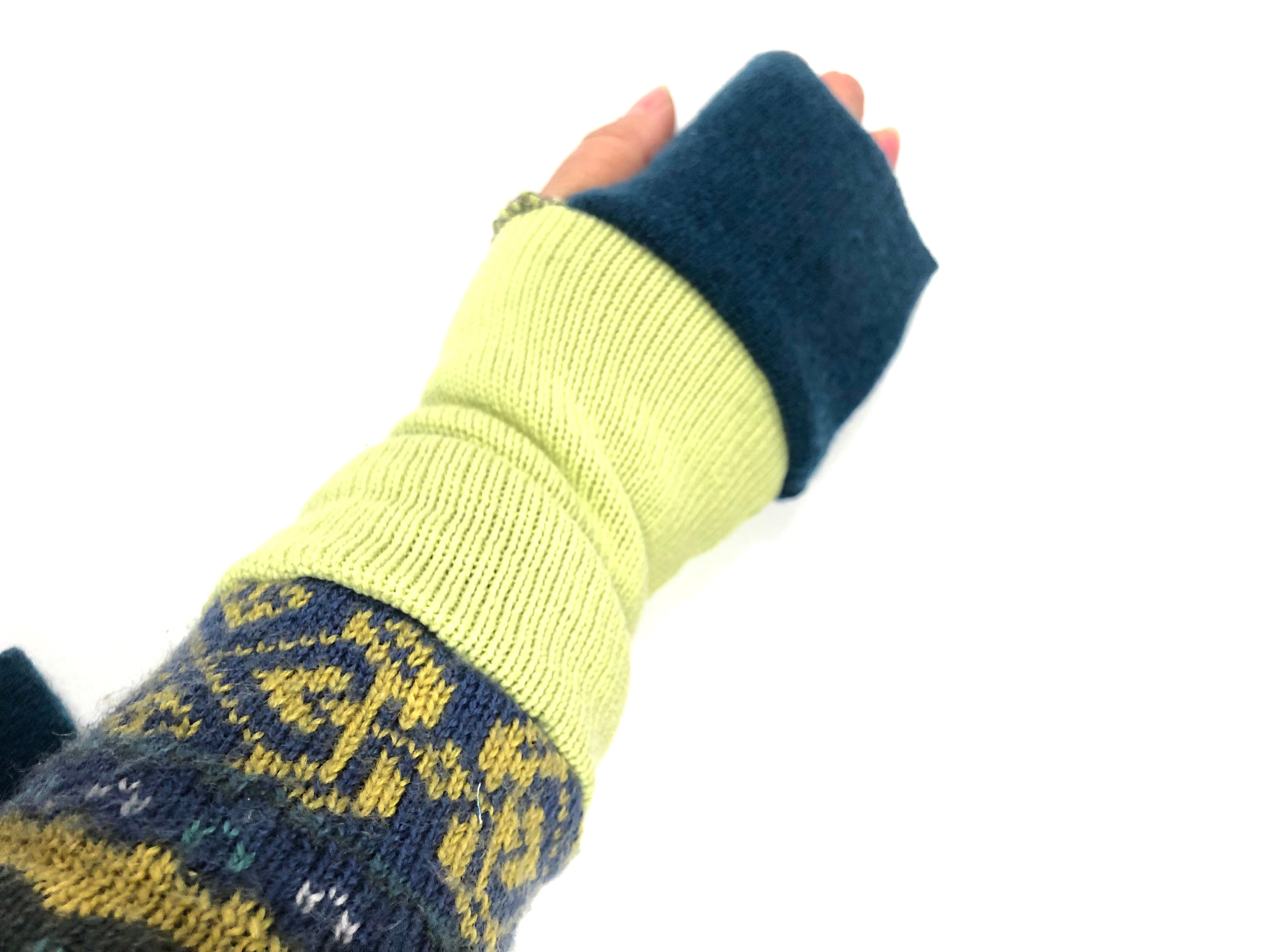 Fingerless glove arm warmers