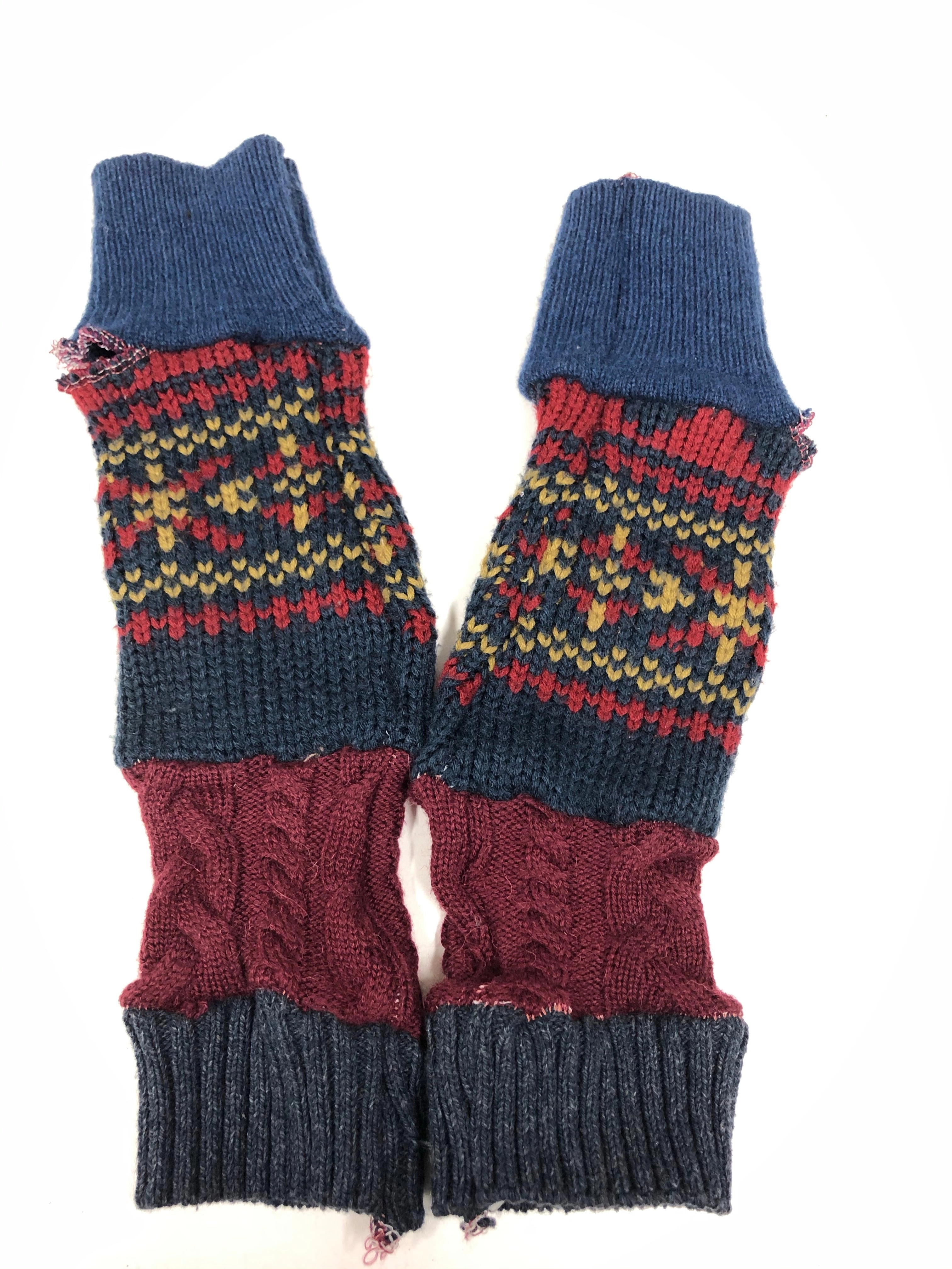 Fingerless glove arm warmers