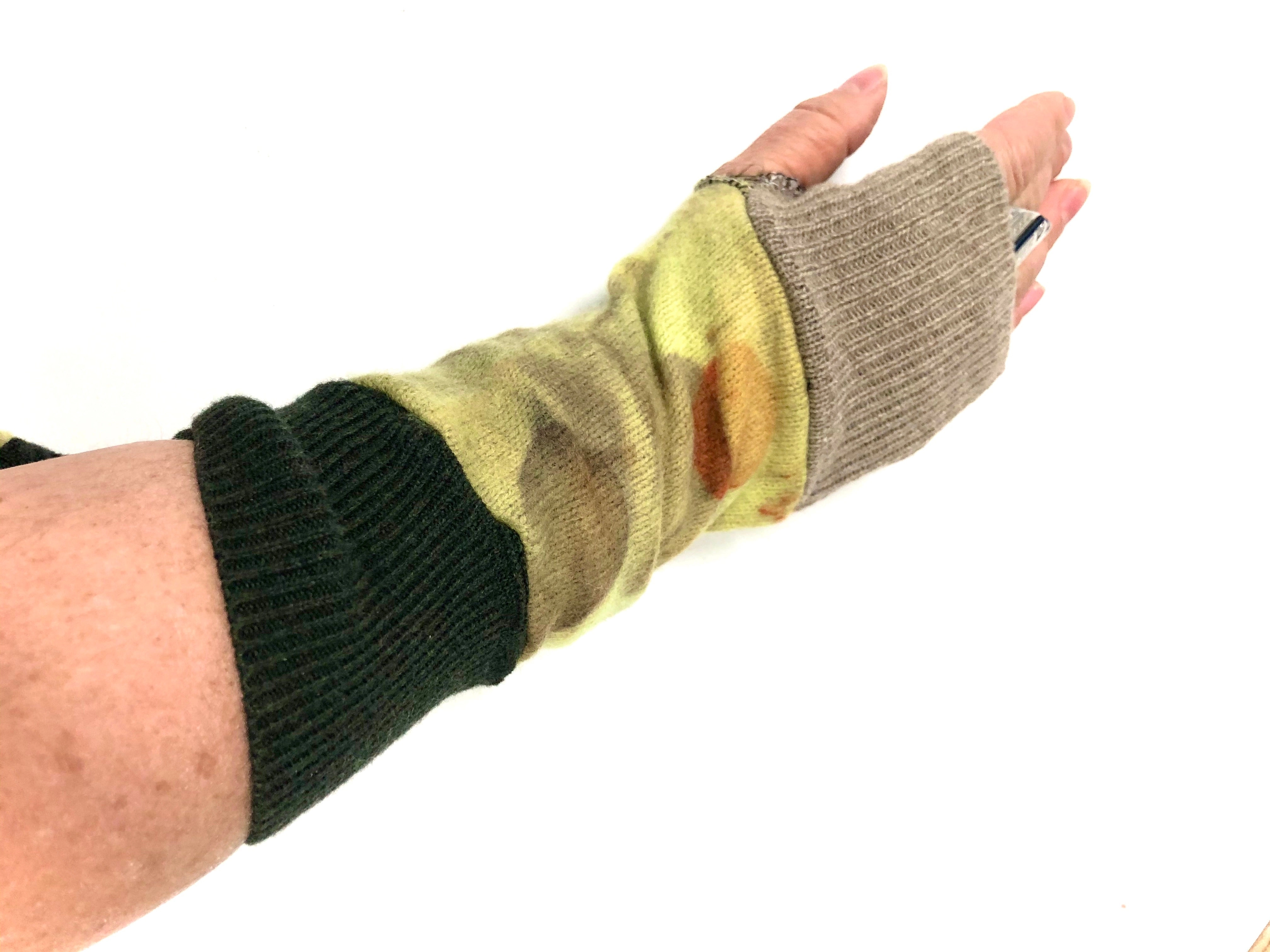 Fingerless glove arm warmers