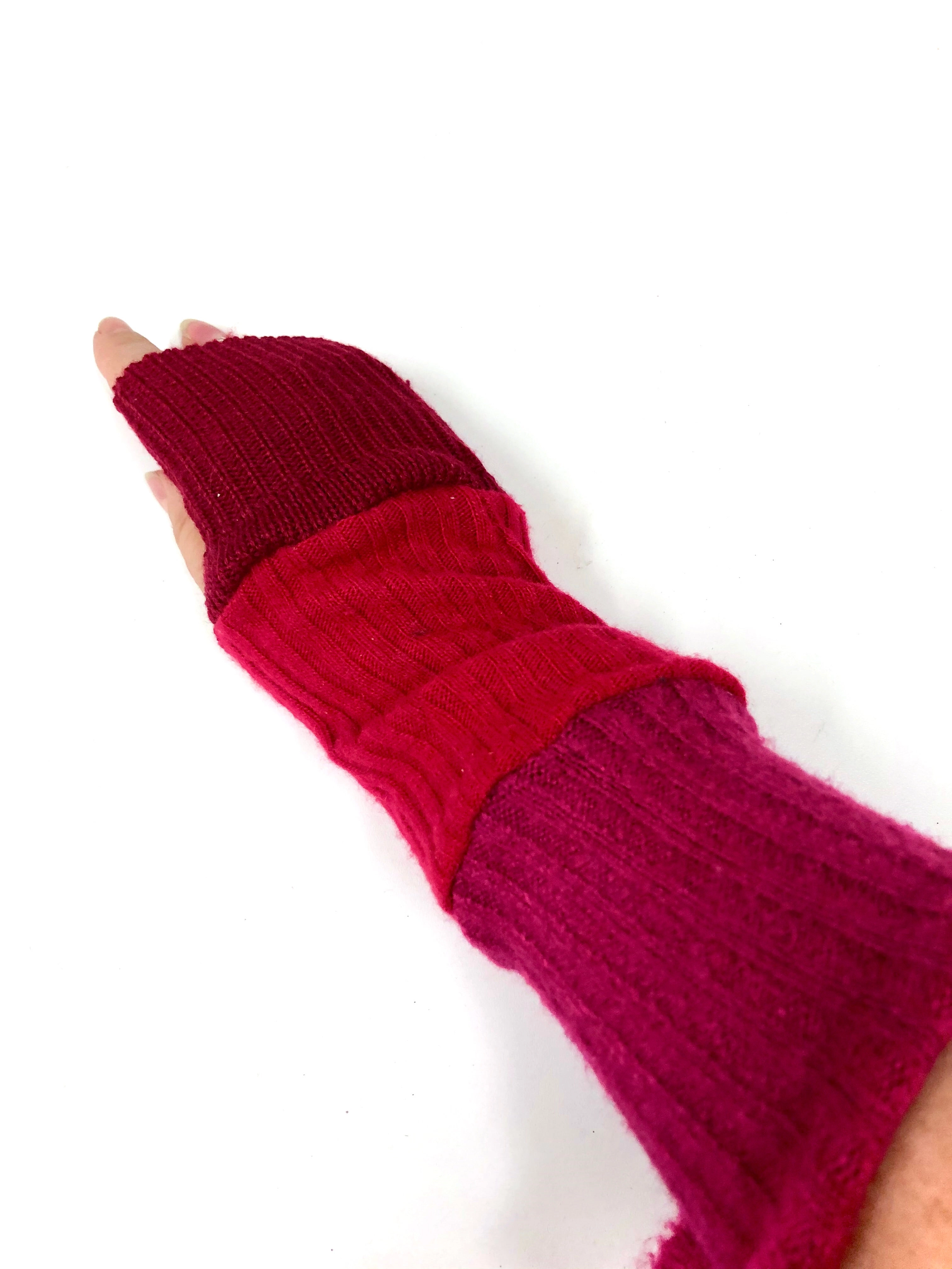 Fingerless glove arm warmers