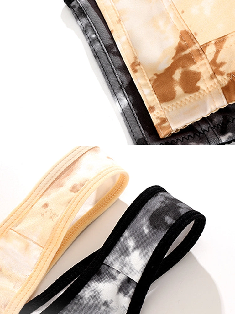 Front Closure Printed Full Coverage Wireless Bra