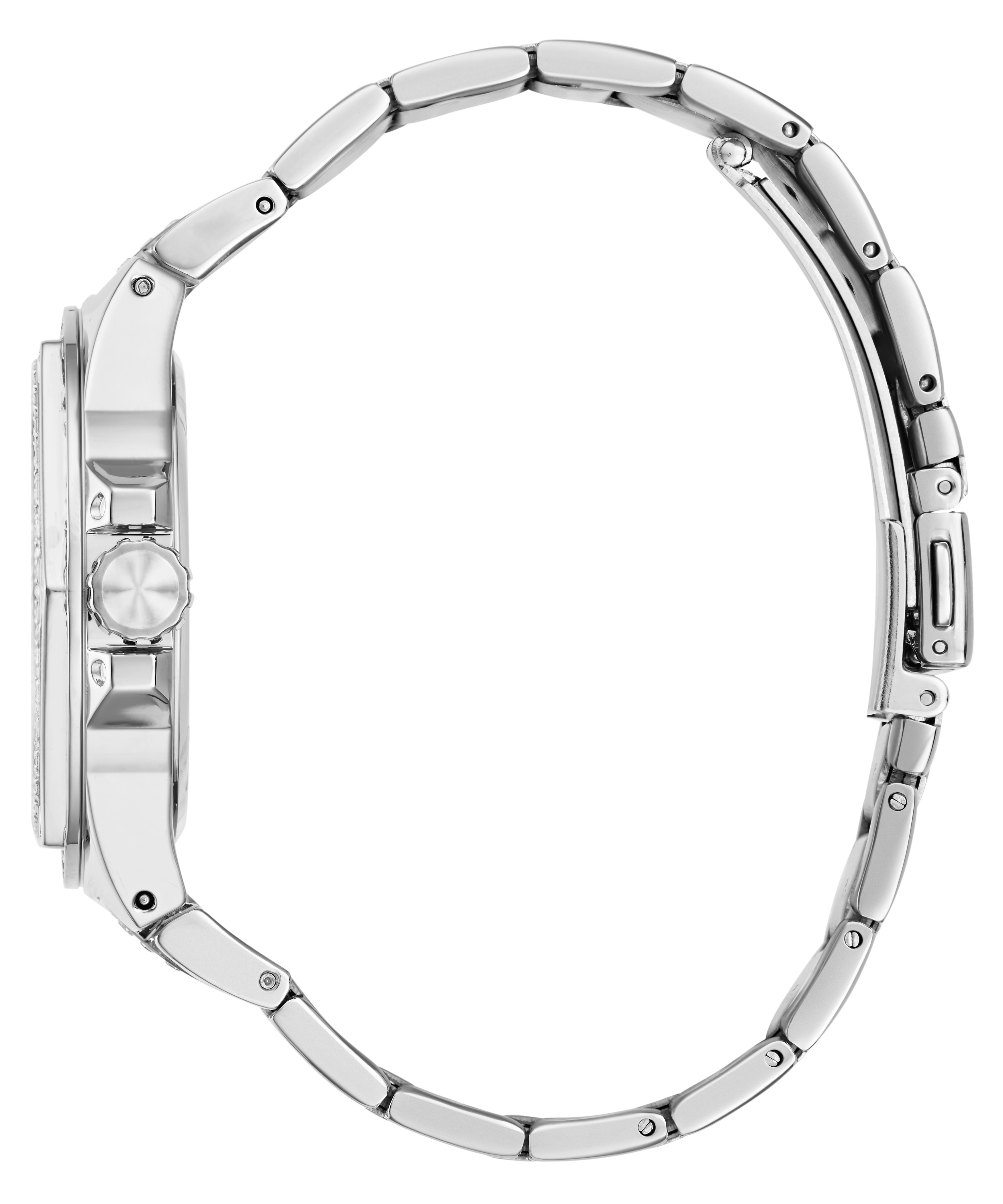GUESS Ladies Silver Tone Multi-function Watch