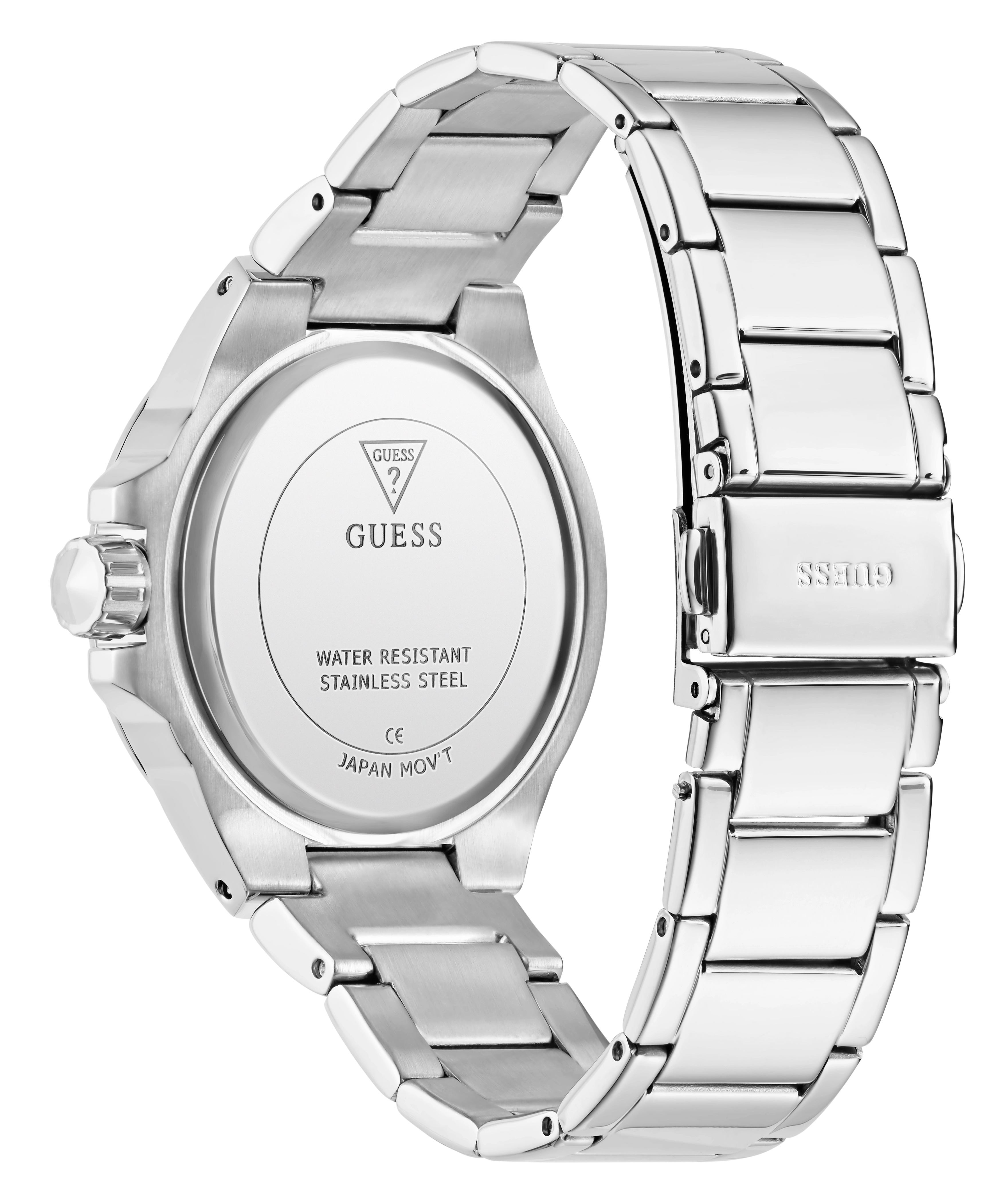 GUESS Ladies Silver Tone Multi-function Watch