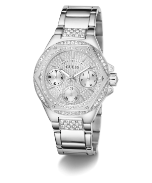 GUESS Ladies Silver Tone Multi-function Watch