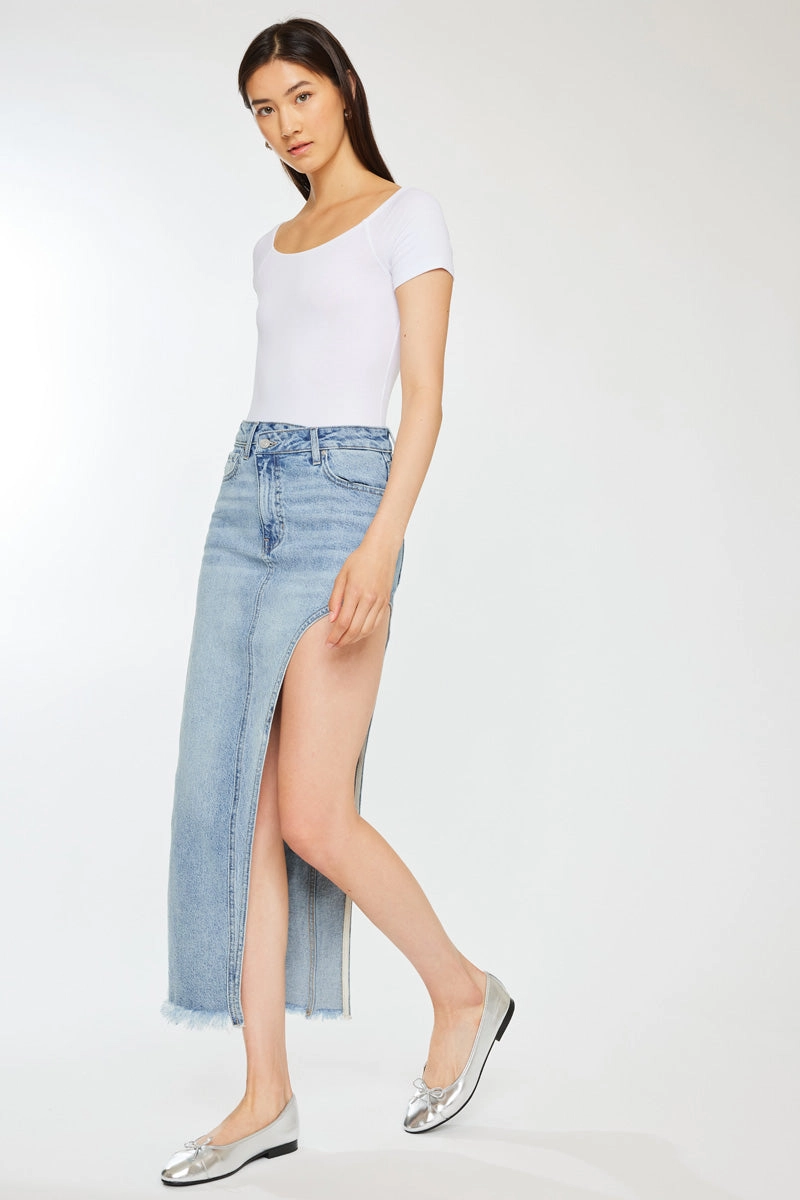 Iris Maxi Denim Skirt