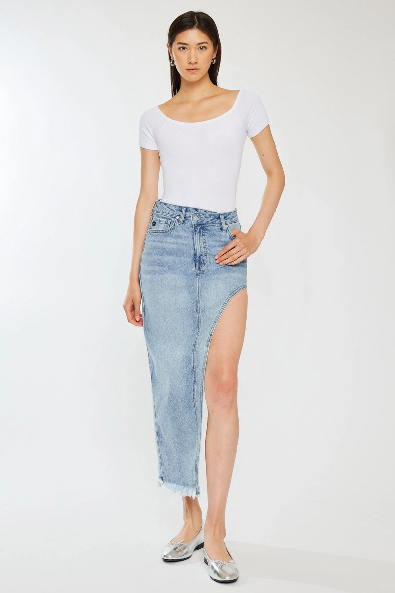 Iris Maxi Denim Skirt