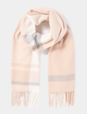 Lila Check Scarf