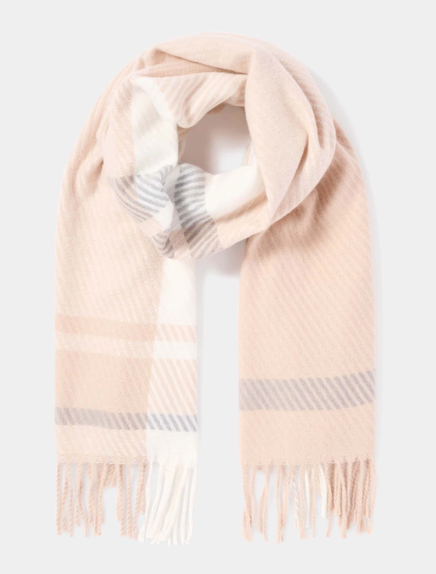 Lila Check Scarf
