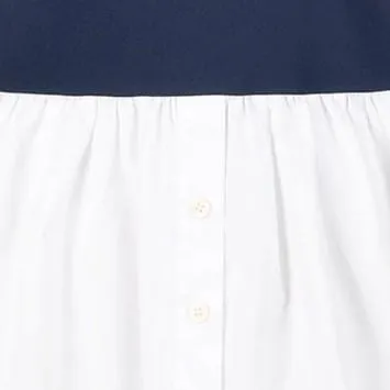 MICHELLE DRESS | WHITE NAVY