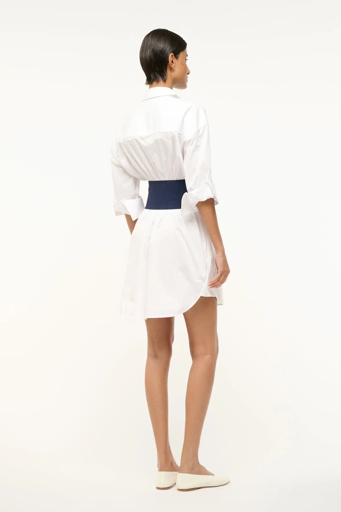 MICHELLE DRESS | WHITE NAVY