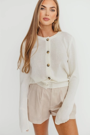 Molly Cardigan in Cream