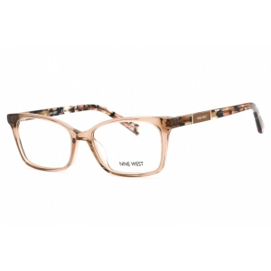 Nine West Women's Eyeglasses - Crystal Camel Plastic Rectangular Frame | NW5189 220