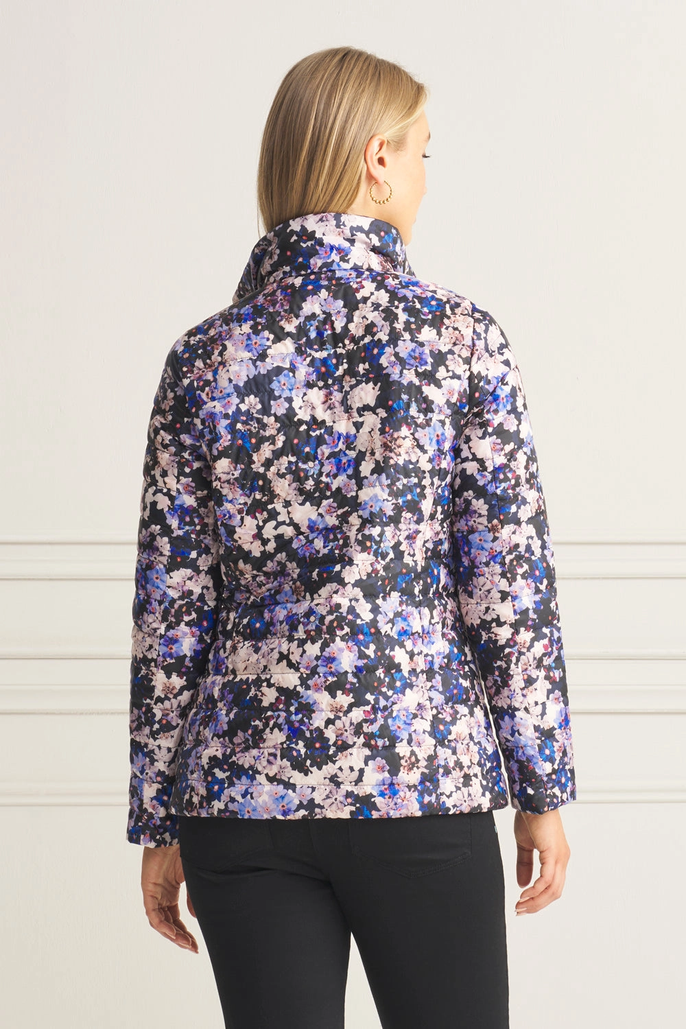 Reversible Puffer Jacket - Violet Floral