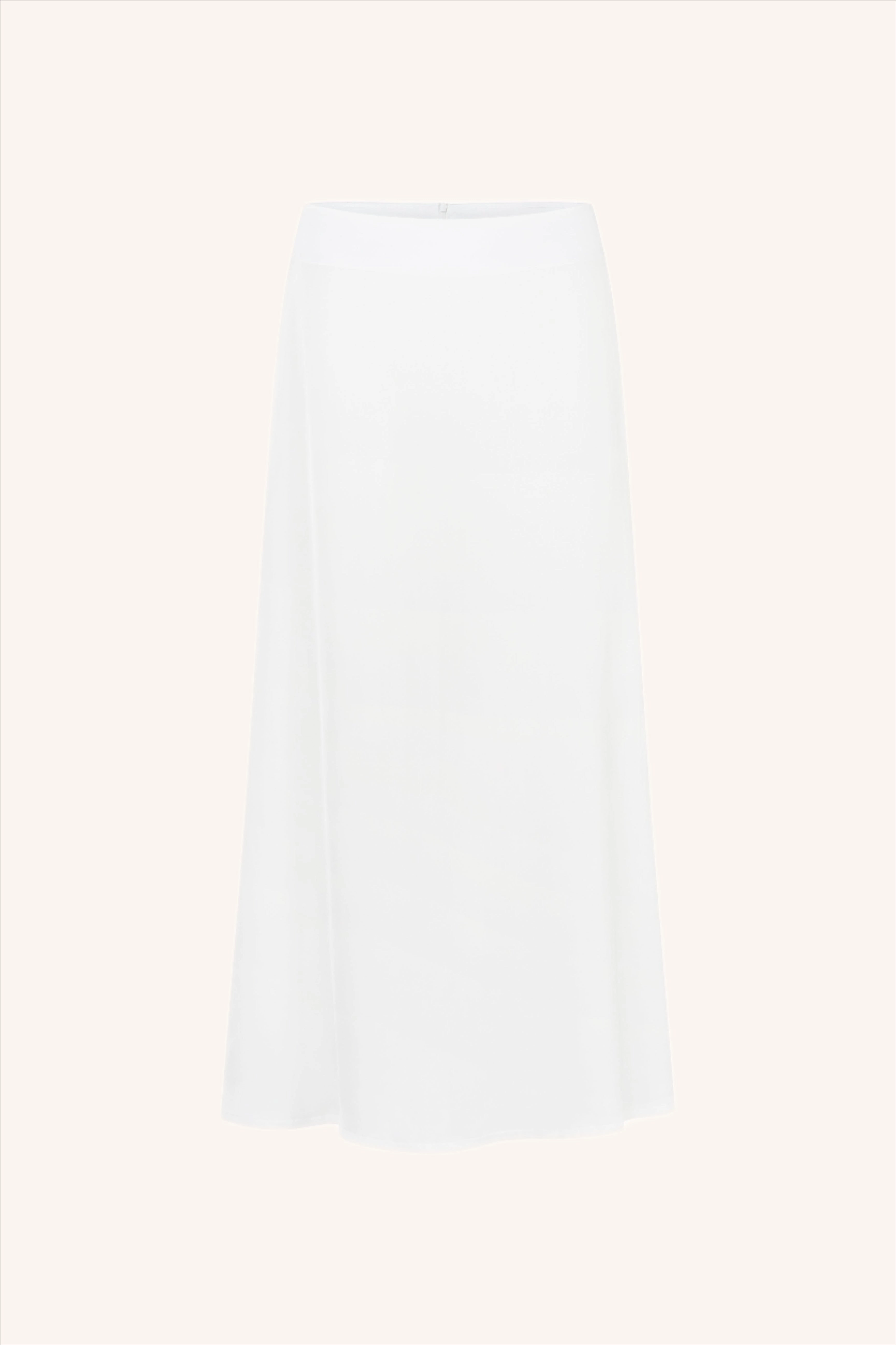 Silk Skirt White