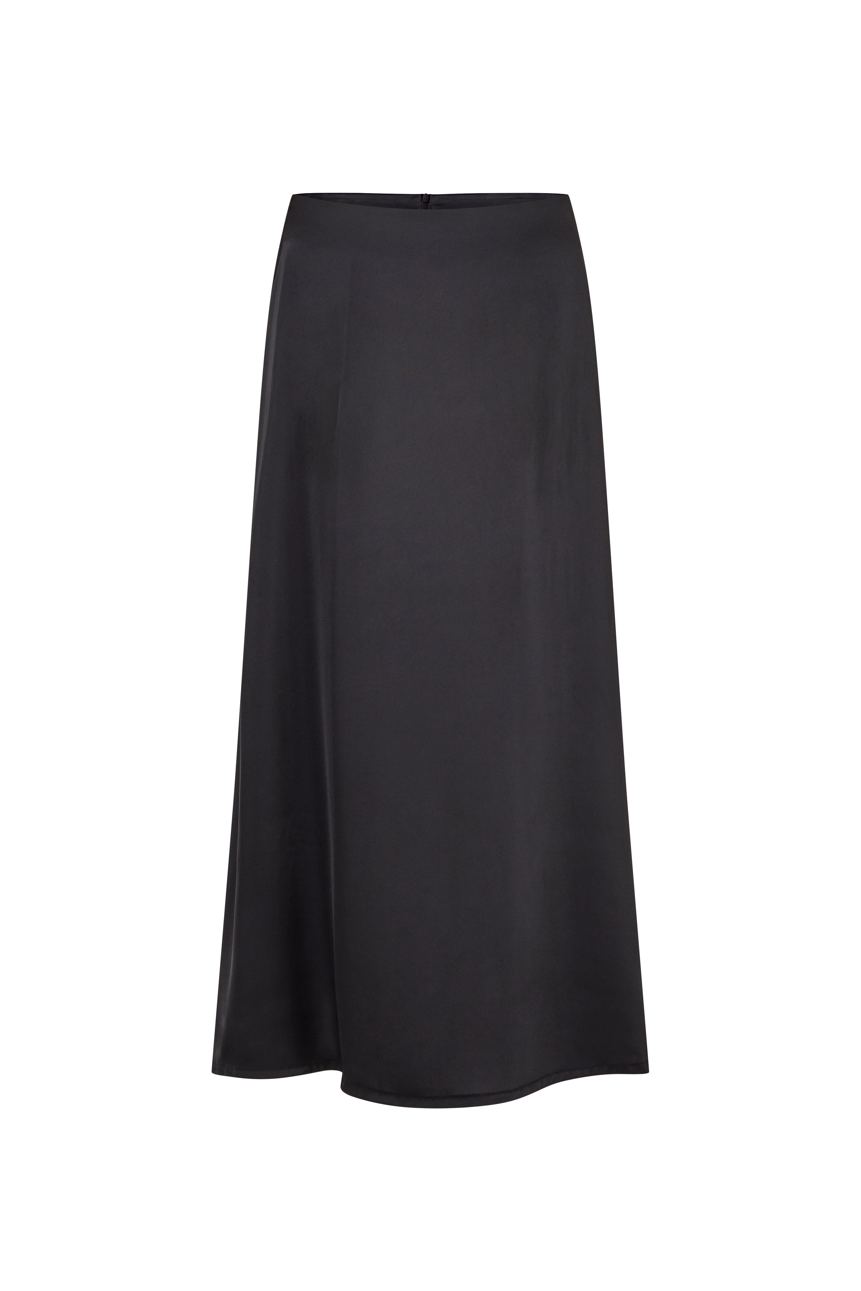 Silk Skirt White