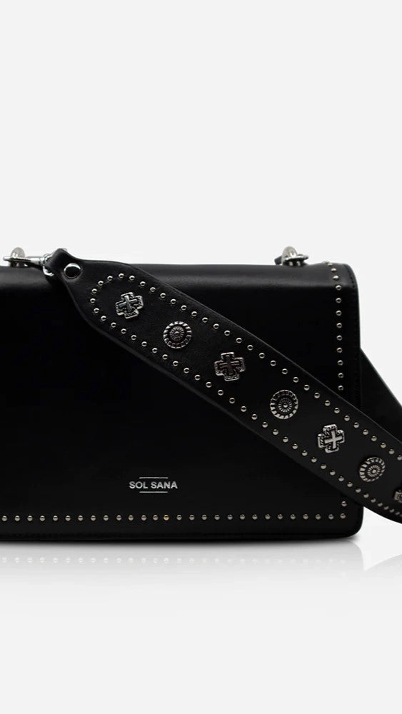 Sol Sana Flap Bag - Black/Silver
