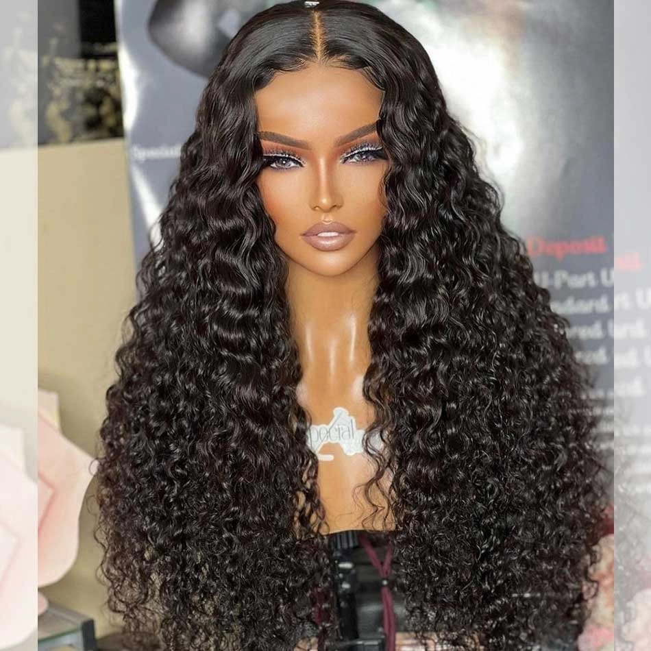 Tuneful 6x4 Pre-Styled Lace Ready To Wear Glueless Exotic Curly Human Hair Wigs