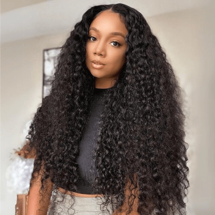 Tuneful 6x4 Pre-Styled Lace Ready To Wear Glueless Exotic Curly Human Hair Wigs
