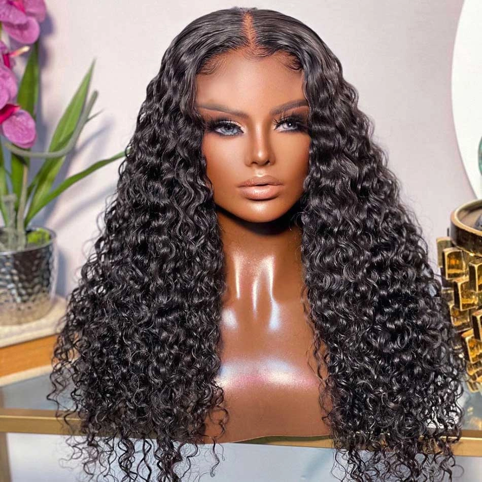 Tuneful 6x4 Pre-Styled Lace Ready To Wear Glueless Jerrry Curly Human Hair Wigs