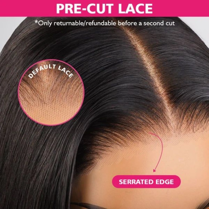 Tuneful 6x4 Pre-Styled Lace Ready To Wear Glueless Jerrry Curly Human Hair Wigs