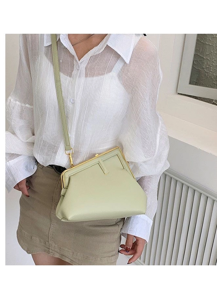 Women's Soft Leather Clutch Purse Crossbody Bags with Removable Strap