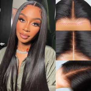 WOWANGEL Pre-Everything Straight 9X6 Wear Go Glueless Wig HD Lace Wigs