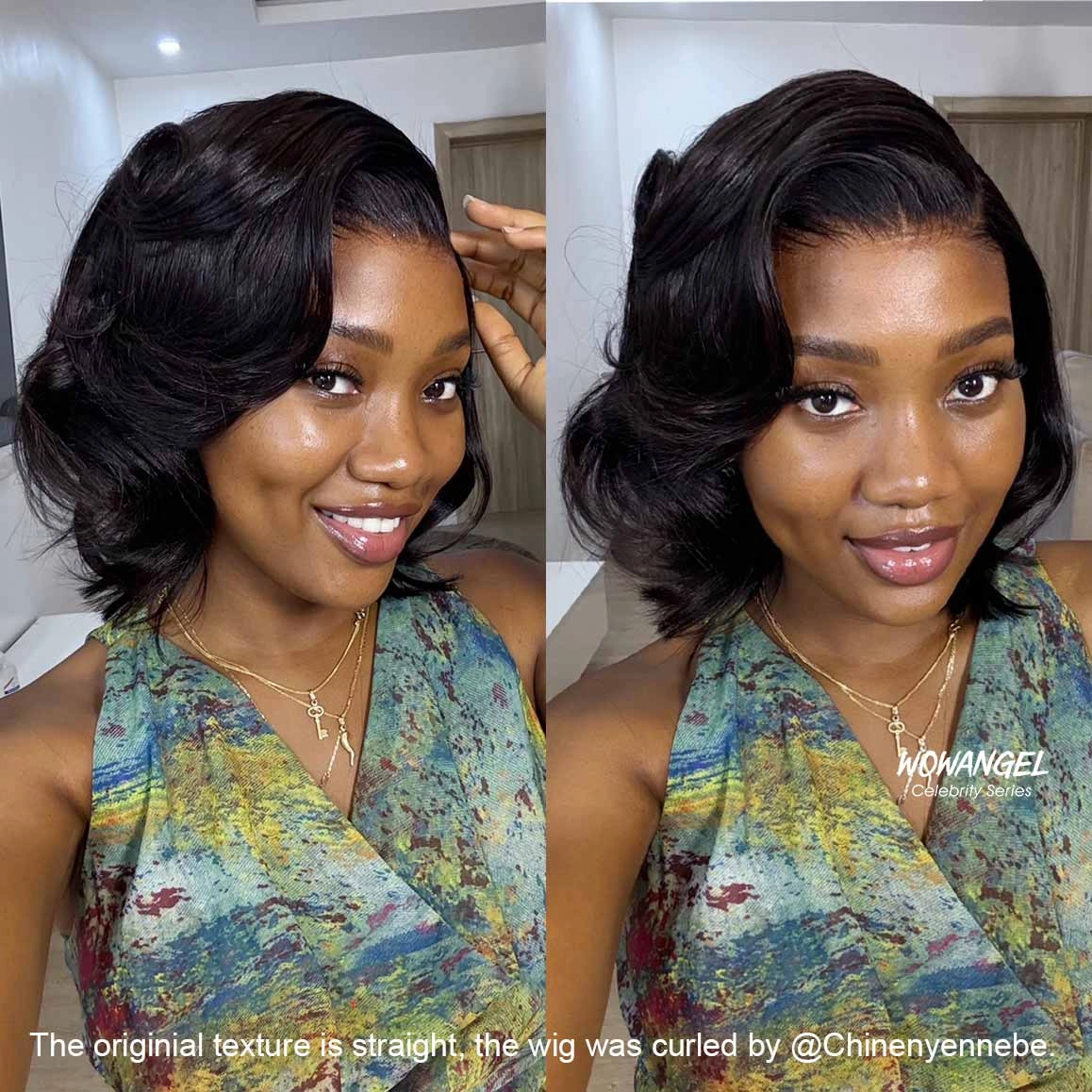 WOWANGEL Pre-Everything Straight Bob 9X6 Wear Go Glueless Wig HD Lace Wigs